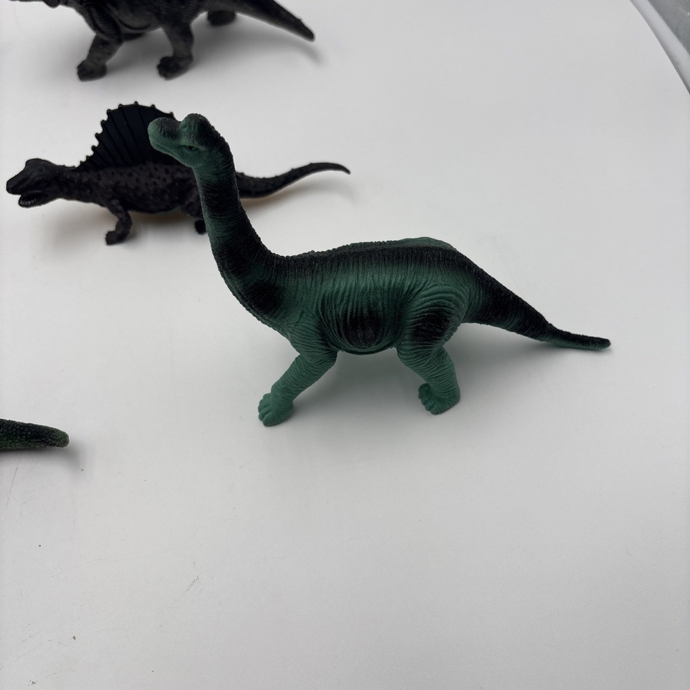 Vintage Dinosaur Figures Soft Hard Plastic Unbranded Lot Of 6 Velociraptor - Picture 2 of 16